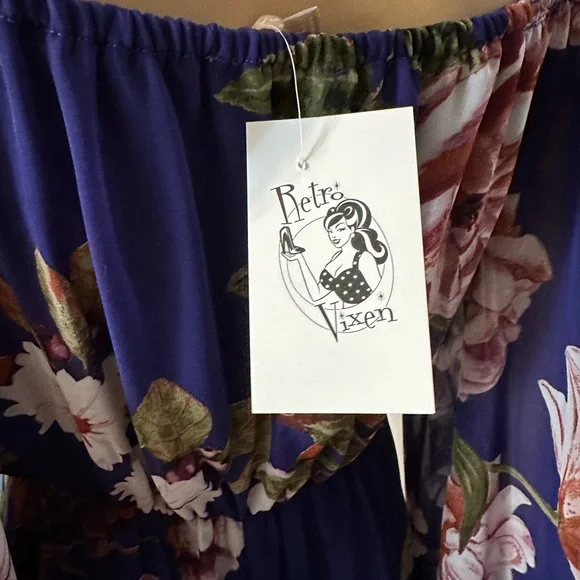 Women’s Blue Cold-Shoulder Maxi / Formal / Party / Prom Dress, Size M, NWT - Picture 15 of 15